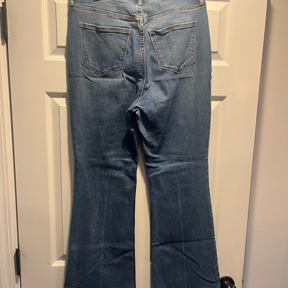 Old Navy Blue Flare Wide Leg Jeans